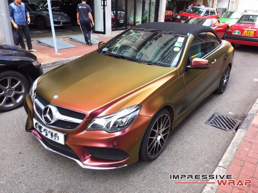  Mercedes-Benz E350 Cabriolet Chameleon by Impressive Wrap 2016 года  (фото 4 из 9)